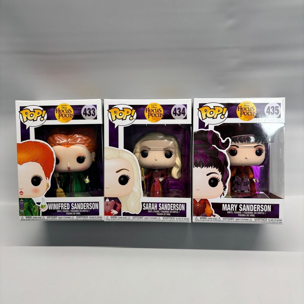 Funko POP! Disney Hocus Pocus Sanderson Sisters Vinyl Figures Set #433 434 435